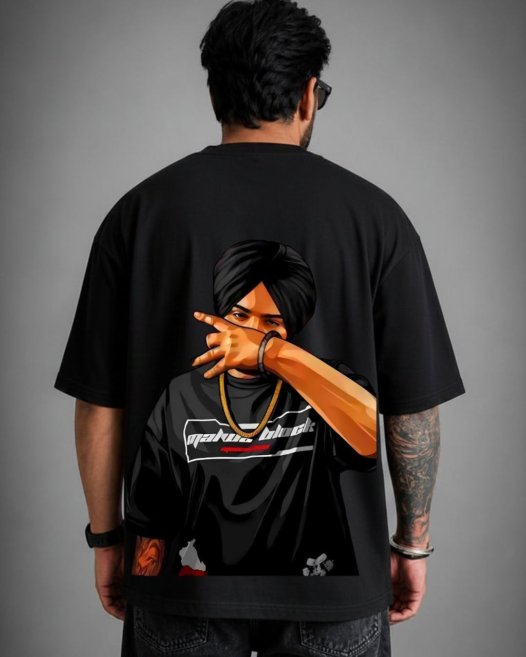 MALWA BLOCK GRAPIC PRINT TSHIRT