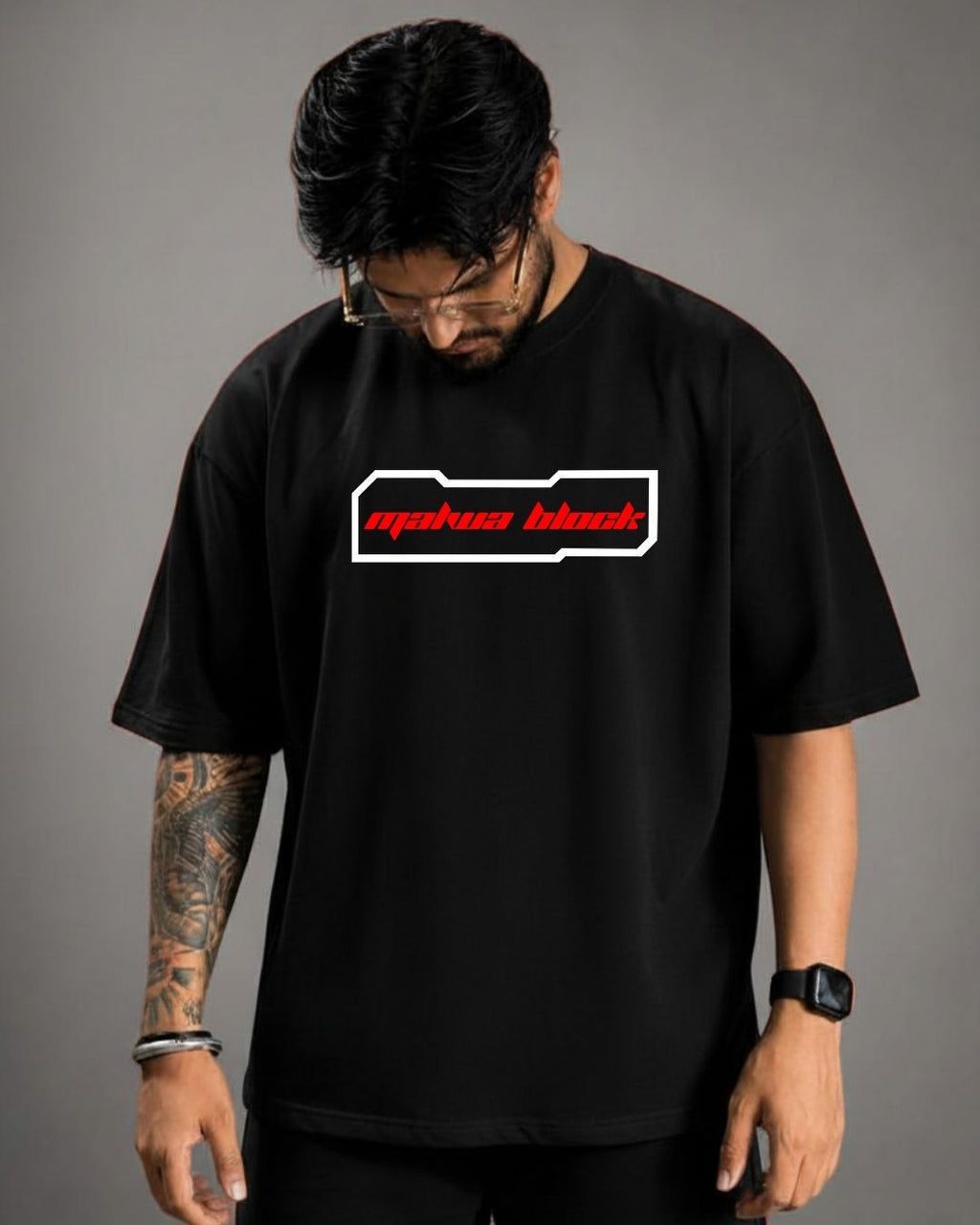 MALWA BLOCK GRAPIC PRINT TSHIRT