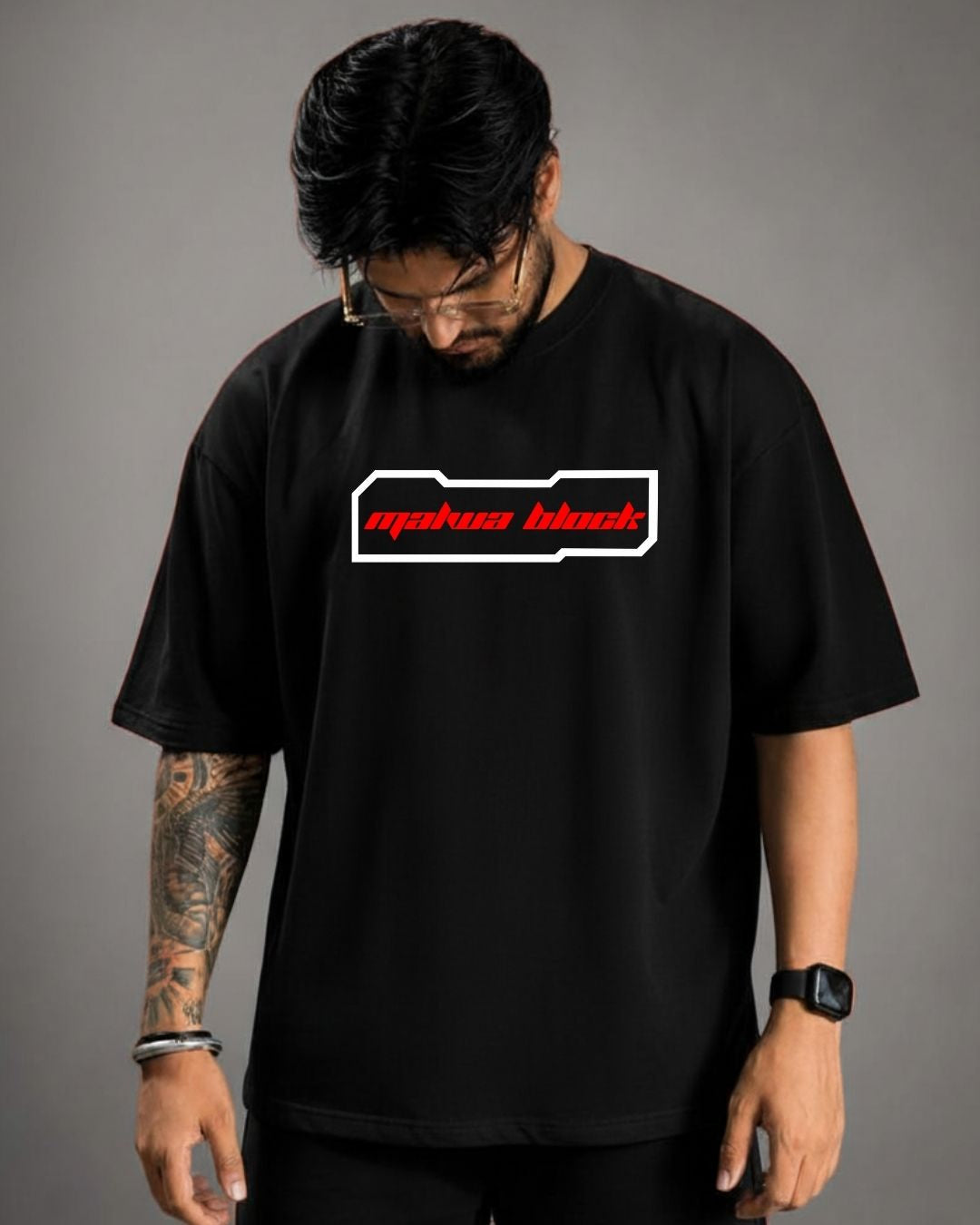MALWA BLOCK GRAPIC PRINT TSHIRT