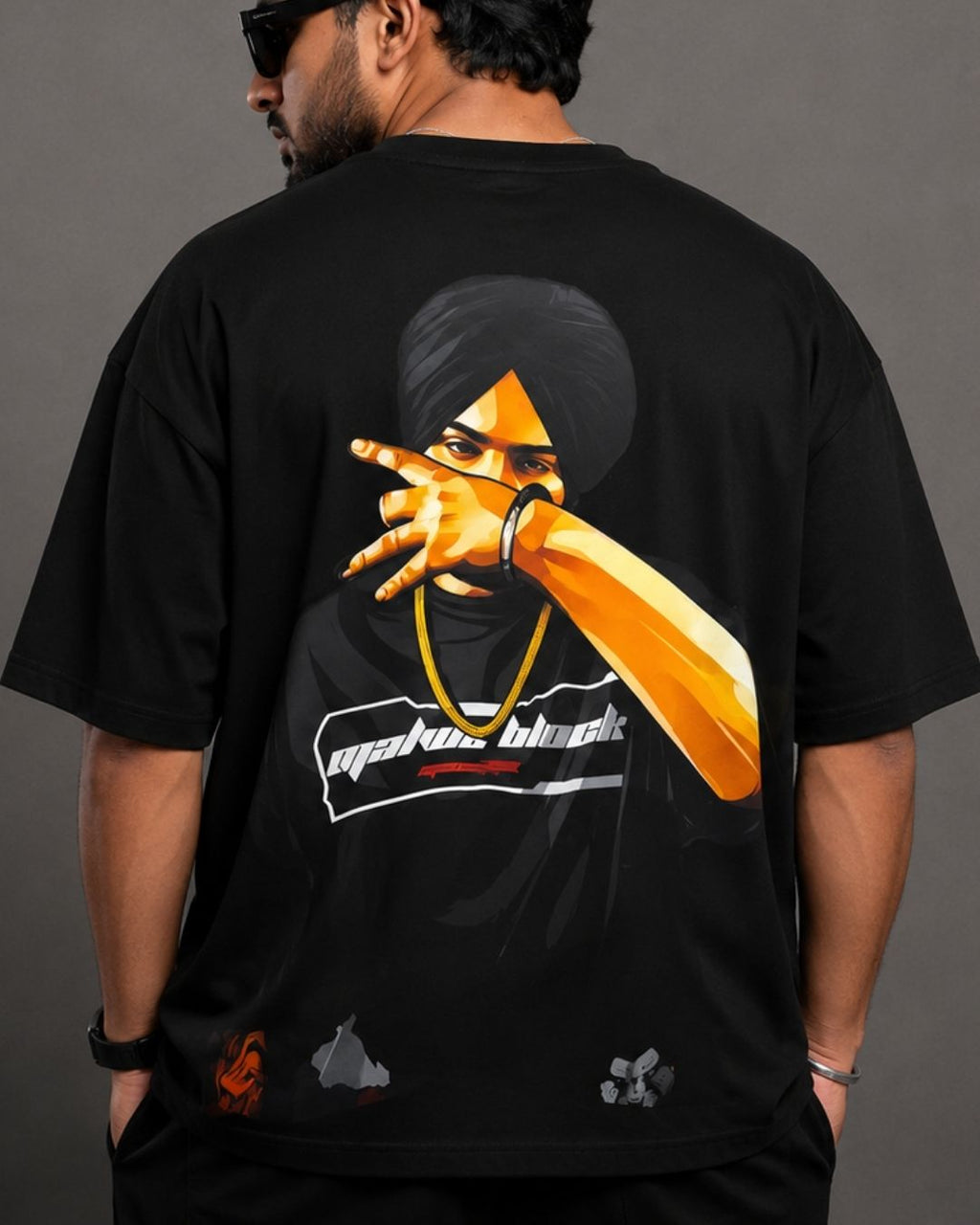MALWA BLOCK GRAPIC PRINT TSHIRT