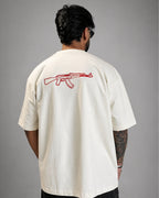 LIVE FAST- OFF WHITE T-SHIRT