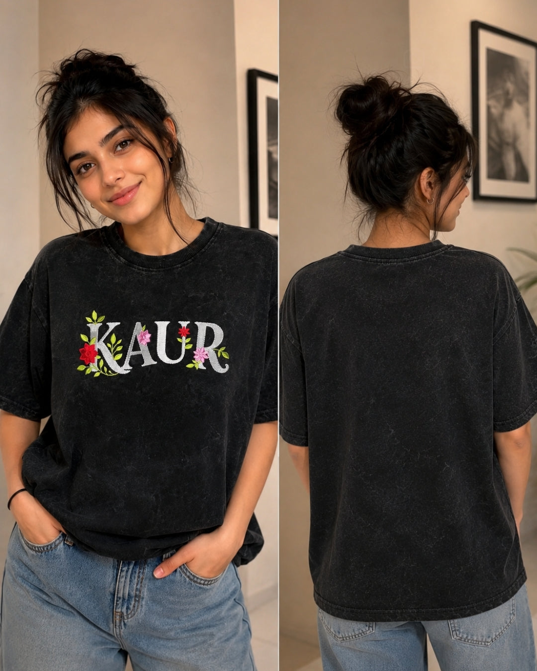 KAUR ACID WASH T-SHIRT