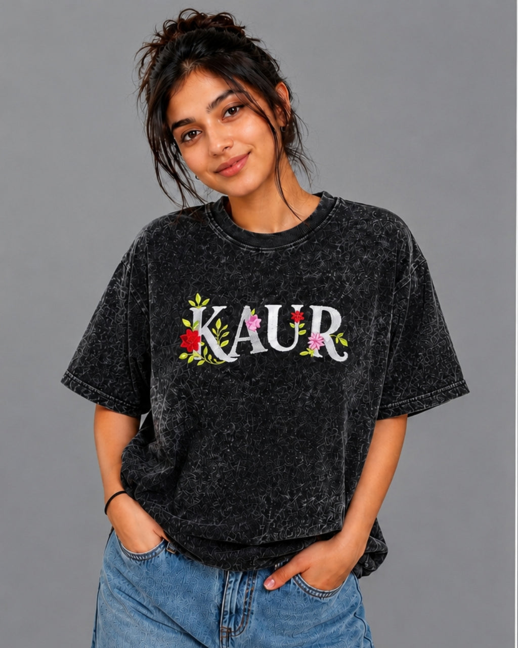 KAUR ACID WASH T-SHIRT